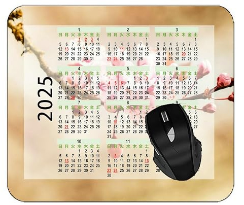 YENDOSTEEN 2023 Kalender musmatta med helgdagar, blå viola blommor kronblad gummi musmatta Pad #213 220 x 180 x 3 mm