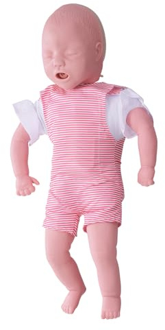 VEVOR Infant CPR Training Manikin, Heimlich Maneuver and Cardiopulmonary Resuscitation (CPR) Practice, Professional Infant Airway Obstruction Training Manikin, Baby Infarction Model for Education