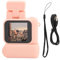 UHD 4K-Videokamera-Camcorder, Klein, 2-Zoll-Touchscreen, 512G SD-Kartenunterstützung, Nini Vlog-Kamera-Camcorder mit Videoleuchte, Weitwinkelobjektiv (PINK)
