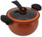 Non -Stickmicro -Schnellkochtopf, Crock -Topf mit Dreh- und Schlossgriffen, Mikro -Schnellkochtopf für Gas, Induktion und Elektrische Herde (5L)