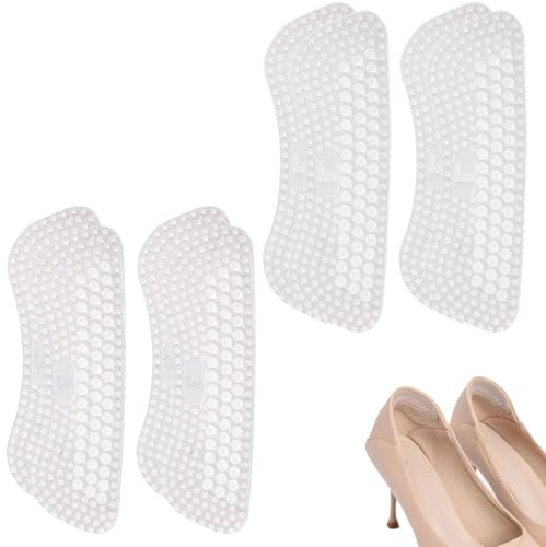 GXGM 20 Pezzi Talloniera in Silicone Salva Tallone per Scarpe Proteggi Tallone per Scarpe per Uomo Donna Cuscinetti Autoadesivi Comodi Impediscono ai Talloni di Sfregare（Trasparente）