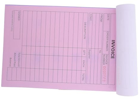 Mipcase Bloc-notes De Factures Pour Petites Entreprises Carnet De Commandes Parties Gestion Des Reçus Et Suivi Des Achats