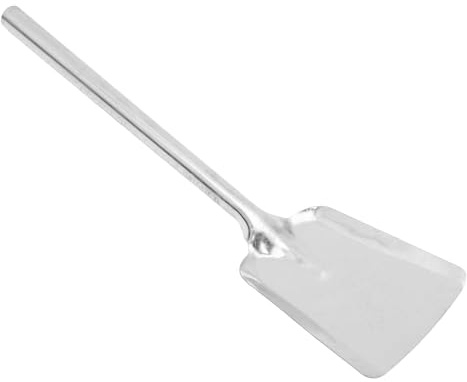 ELAYARD Pelle à Cendres en Métal Résistante Pelle à Charbon de Taille Moyenne Outil Polyvalent pour Cheminée Feu de Camp et Barbecue Manche Ergonomique pour Nettoyage Intérieur et