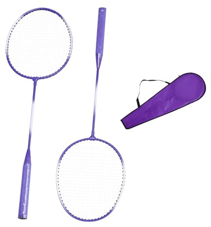 Set da gioco Badminton – Allenatore di abilità per due giocatori, pacchetto libero, attività sportive in famiglia, set di esercizi per cortile | completo di racchette da badminton per
