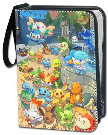 Álbum grande para cartas, 50 páginas, capacidad para 900 cartas, álbum para coleccionistas de cartas, álbum de 9 bolsillos, carpetas para cartas, soporte para cartas portátil y resistente al agua