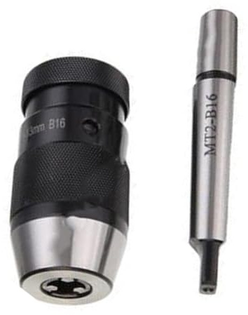 Keyless B16 - Portabrocas de torno de 1 a 16 mm MT2-B16 para portabrocas de metal autoajustable, ampliamente utilizado con máquinas de taladro, fresadoras y tornos