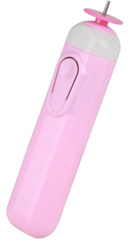CCYLEZ Elektrisk Quillingpenna för Gör-det-själv Hantverk, Slitstark metall- och Plastpappersrulle för Korttillverkning och Heminredning, Rolig och Lätt Att Använda, 1 Enhet (Rosa)