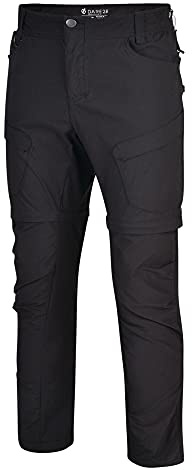 Dare 2b Tuned in II' Water Repellent Multiple Pockets Zip Off Walking Trousers Regular Length Trousers - Black, 32
