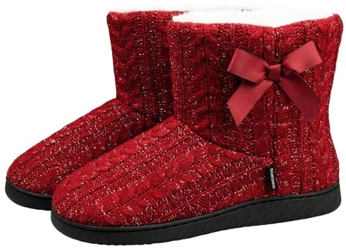 GURGER Botas de Estar por Casa Mujer Invierno Botas Pantuflas de Casa