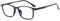 Suertree Blaulichtfilter Distanz Brille Leichte Kurzsichtige Brille Mode Myopia Brillen für Damen Herren Schwarz -6.0 Dioptrien