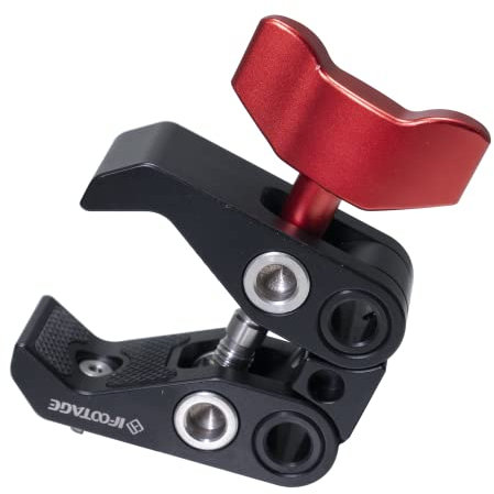 IFOOTAGE PC-01 Rohrklemme Kmeraklemme Rohrschelle Große Krabbenzange ，Magic Arm Large Super Clamp Krabbenzange Clip,für DSLR-Kamera,Feldmonitor, Blitzlicht,Spider Crab PC-01