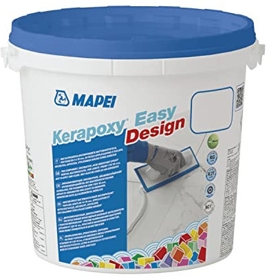 MAPEI Kerapoxy Easy Design 111 GRIGIO ARGENTO 3kg - decorativo, resistente agli acidi, bicomponente stucco epossidico