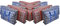 Start and DriveLtd, Laundry Bag Zips, XXL jumbo Heavy Duty Storage Bags Reusable Strong Nylon Large Boxes for House Moving Clothes & Wardrobe Storage backpack waterproof (10 Bags Mix (Red + Blue))