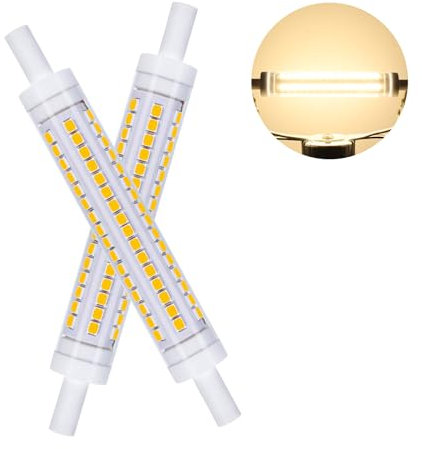 R7S LED 118mm Lampadine,10W Lampadine Led sostituisce 100W lampadina alogena,AC230V,Bianco naturale 4000K,1100LM,non dimmerabile angolo del fascio di 360 °,per corridoio/lampada da terra,2 pack