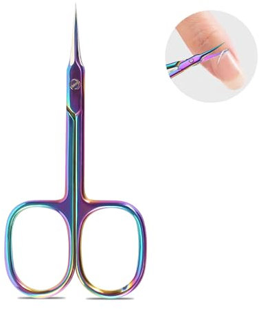 Nagelhautschere Extra Fein Hautschere Profi Nagelhautschneider Edelstahl Nagelhaut Schere für Fuß und Fingernägel Cuticle Cutter Cuticle Scissors Nagelhautentferner Cuticle Remover Maniküre Schere