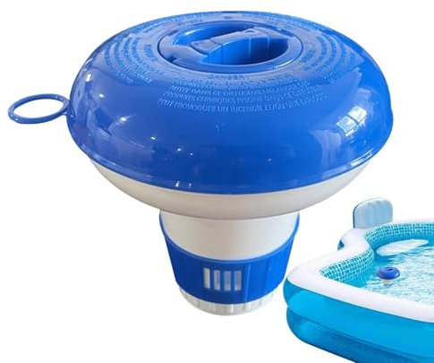 Large Capacity Pool Floating Chlorine Dispenser with Tablet Holder for Hot Tub, Pool & Spa
