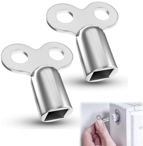 YUGUOLAN 2 Stück Entlüftungsschlüssel, Heizungsentlüftungsschlüssel, Heizung Entlüftungsschlüssel, Heizkörper Entlüftungsschlüssel, Schlüssel Heizung Entlüften, Heizkörperschüssel, Universal