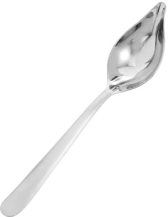 HIAKDOFT Cucchiaio da salsa a manico lungo irrorare il cucchiaio con il beccuccio cucchiaio per assaggiare la salsa cucchiaio per salsa di bistecca acciaio inossidabile 304 Argento