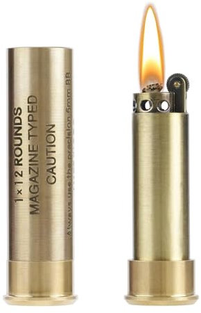 Mechero de queroseno vintage, resistente al viento, recargable, queroseno, cobre, fósforos, viajes al aire libre, senderismo, camping, regalo para hombres y mujeres (sin combustible)