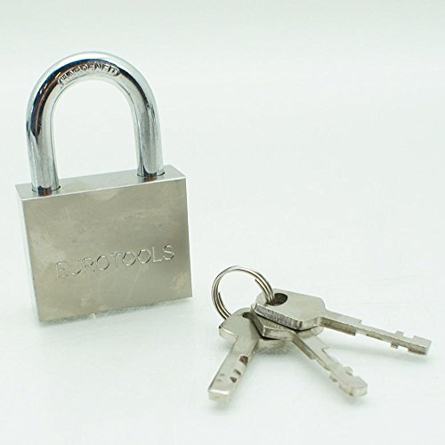 Sicherheits - Vorhangschloss mattiert 50 mm Vorhänge Schloss Stahl