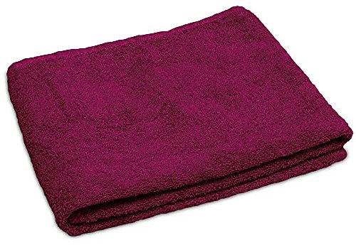 Lanudo® Luxus Handtuch 600g/m² Pure Line 50x100 cm mit Bordüre.100% feinste Frottier Baumwolle in höchster Qualität, Farbe: Pink