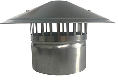 LTLCLZ Schornsteinhaube Mit Vogelschutz Edelstahl Vogelschutzgitter Für Kamine, Schornsteinabdeckung, Schornsteinaufsatz, Kaminaufsatz, Kaminhaube, Kaminhut, Kaminabdeckung, Schornsteine,180mm