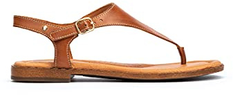 Pikolinos Algar Sandalias Planas Mujer | en Cuero | Cierre con Hebilla | Talla EU 35-42 en color Marrón