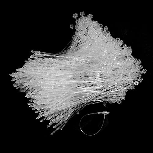 5000 Sicherheitsfäden Heftfäden Sicherheitsplombe Loop Pin Plombe für Etiketten, Größe:9 | 22.86 cm