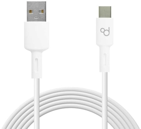 OcioDual Cable USB-C Charge Rapide 2m 6A 148BA - Type-C Cordon pour Téléphones, Smartphones, Tablets avec Charge et Données