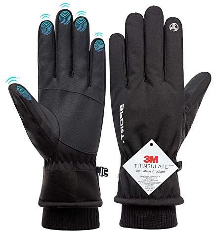 KELEKELE Guanti Invernali Uomo Donna Termici Guanti Touch Screen Guanti da Ciclismo Antiscivolo Antivento Guanti, Idea per Snowboard, Ciclismo, Arrampicata, Pesca, Moto, Mtb (XL)