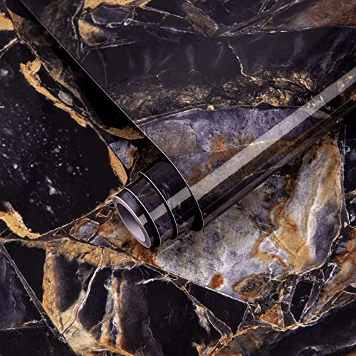 Decoroom Möbelfolie Marmor Folie Selbstklebend 40x300cm Klebefolie Marmor Lila Granit Wasserdich Dekorfolie Küchenschrank Küchenfolie Aufkleber für Möbel