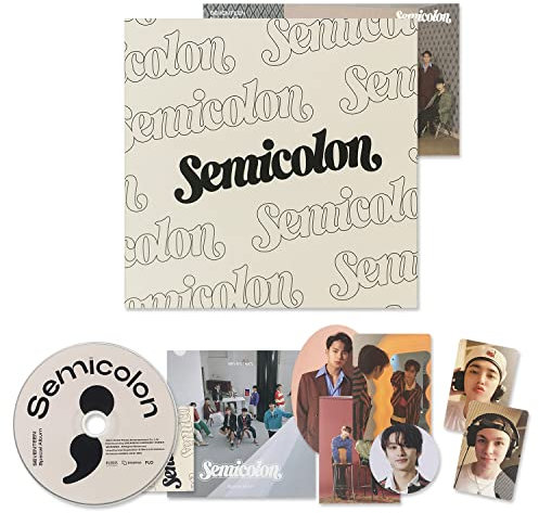 ButterFox earphonesSEVENTEEN - Special Album [Semicolon] Sleeve + CD-R + Folded Postcard + Mini Card + Sticker + Photocard + 2 Pin Button Badges + 4 Extra Photocards