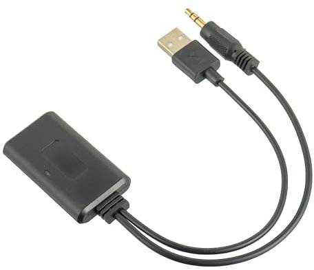 CDDCWZ Adaptateur AUX Bluetooth pour Voiture, Récepteur Bluetooth sans Fil 3,5 mm, Adaptateur émetteur Bluetooth, Convient pour Les Modèles avec Interface AUX