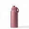 LOOPLY Botella de agua con aro magnetico para el movil y antiderrame. Botella de acero inoxidable 1L BPA free que mantiene el frio o el calor. Botella termica para el gym u oficina. (Dusty Dark Pink)