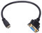 Flcivsh Mini vers Vga M/F Câble De Connecteur Adaptateur Convertisseur 0. 1Ft