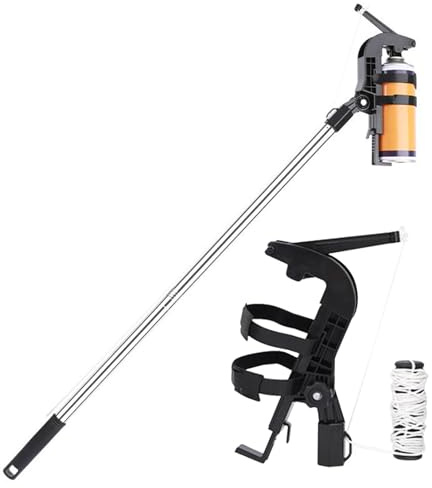 Barre d'extension de spray anti-guêpes - Support télescopique de 30 pouces - Outil de précis pour enlever les nids d'abeilles et appliquer de la peinture - Idéal pour la peinture de gouttières