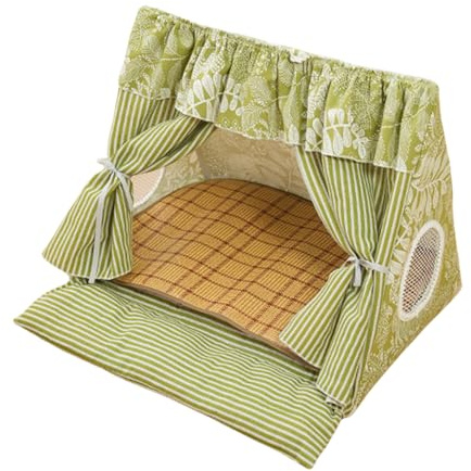 Tienda de Campaña para Gatos Cama Cueva para Gatos | Casa Cómoda con Alfombrilla Refrescante Extraíble para Gatos y Conejos en Hogar o Apartamento