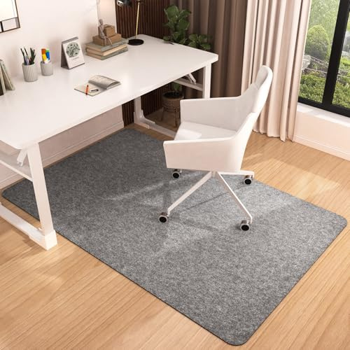 Placoot Office Chair Mat for Hardwood Floor, 55x35Desk Chair Rug, Large Anti-Slip Floor Protector for Home Office
