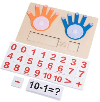 Finger Räkning Mattebräda, Sifferräkning Leksak | Montessori-matematikleksak, handräkningsleksak, additions- och subtraktionsleksak