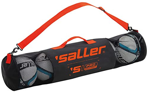 Saller BALLTRAGETASCHE wasserabweisendes Material 5 Bälle Balltasche Ballkorb Balltragetasche Fußballtasche Ballschlauch Ballsack