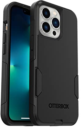 OtterBox Commuter Hülle für iPhone 13 Pro, sturzsicher, schützende Hülle, 3X antimikrobieller Schutz, Schwarz, Keine Einzelhandelsverpackung