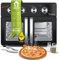 TurboTronic AF32MFD Air Fryer Oven 32L with Rotisserie & Dehydrator - All In One Multi Smart Table Top Mini Oven - French Door Design - Rotisserie Set, Air Fry Basket & More Included - Black