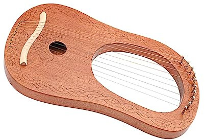 ifundom Lyra Harfe Saitige Tragbare Holzharfe Für Musikliebhaber Langlebiges Musikinstrument Mit Klarer Klangqualität Und Gutem Resonanz Für Anfänger Und Profis