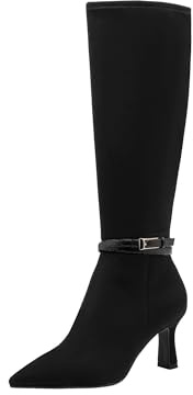 Tamaris Bottines à talons longs pour femme 1-25516-45 - Noir - Taille 37 EU, Noir, 37 EU