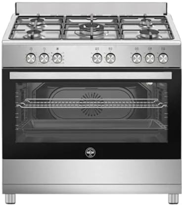 SE965EX24 - Cucina a gas con forno elettrico, 90x60 cm, colore Inox, Classe energetica A