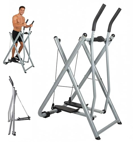 Elliptical Glider Machine for Home, Foldable Cross Trainer, Full-Body Cardio Exercise Equipment for Office and Gym, 30-Inch Long Stride, Compact Fitness Solution