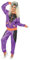 Smiffys Retro Shell Suit Costume, Purple, XL - UK Size 20-22