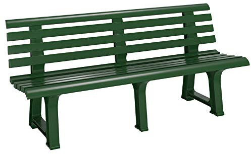 Casaria Banc de Jardin Orchidea Vert 3 Places Banc d'extérieur en Plastique Banquette 145x49x74 cm Jardin terrasse Parc