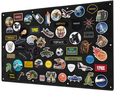 Yzpacc Taktische Patch Display Tafel, Haken & Schlaufe, faltbar, Kampf Moral, Patches Panel für Militär Patch Aufhängung