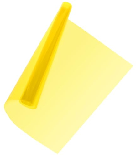 Vaguelly Film Adhésif Film Souple Jaune Jaune Pour Phare Au Metre Teinte Feux Filtre Coloré Autocollant De Phare Autocollants de Voiture Transparent